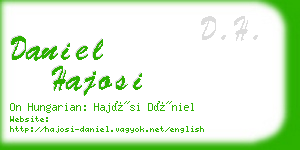 daniel hajosi business card